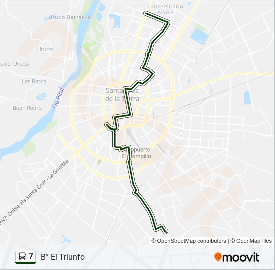 7 bus Line Map