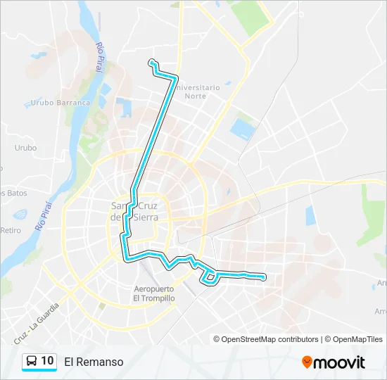 10 Bus Line Map