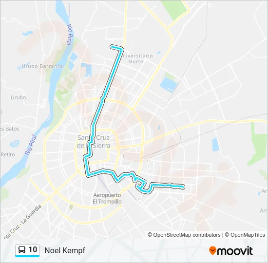 10 Bus Line Map