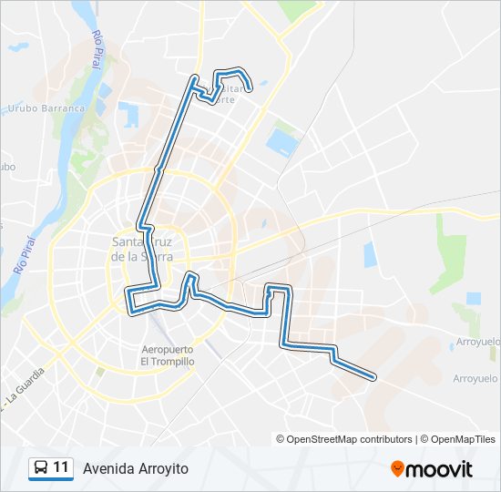 11 bus Line Map