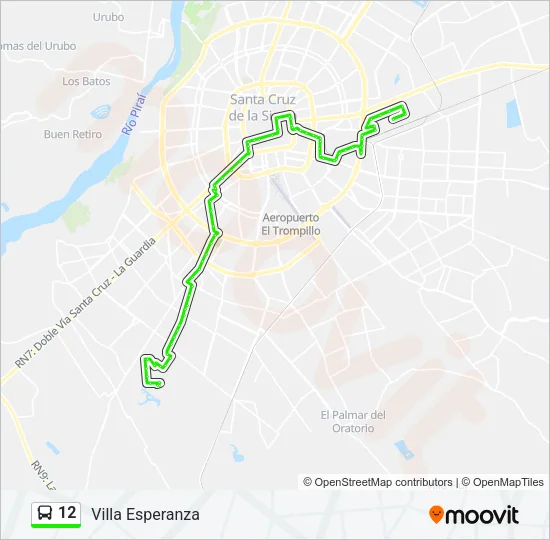 12 Bus Line Map