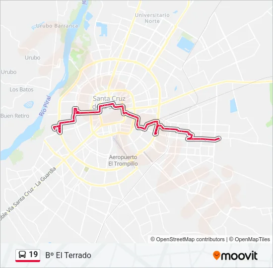 19 Bus Line Map