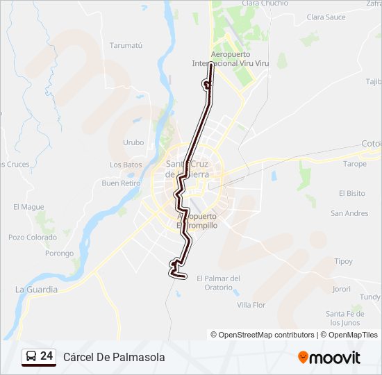 Mapa de 24 de autobús