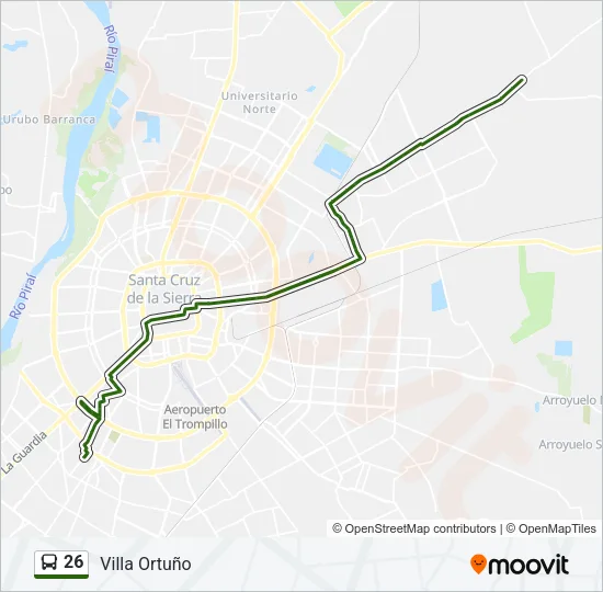 26 Bus Line Map