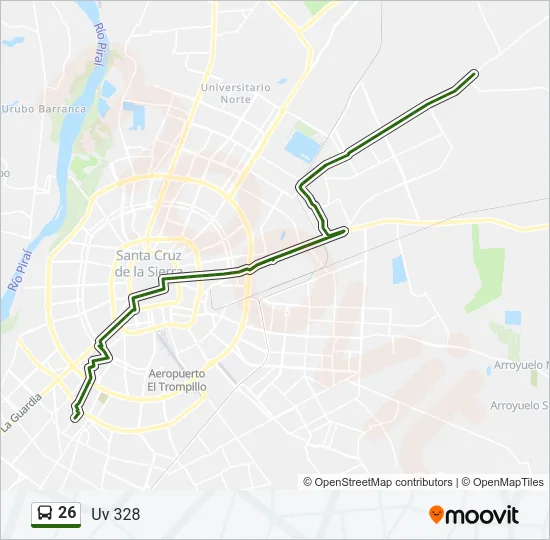 26 Bus Line Map