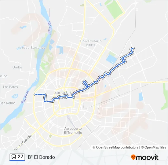 27 Bus Line Map