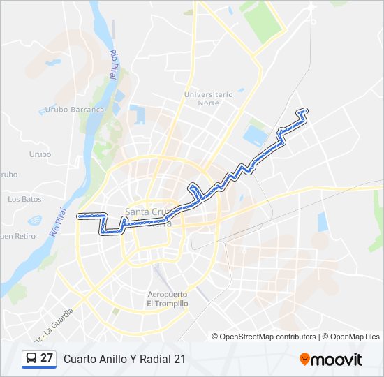 27 Route Schedules Stops Maps Cuarto Anillo Y Radial 21