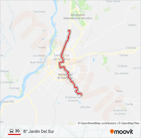 30 Bus Line Map