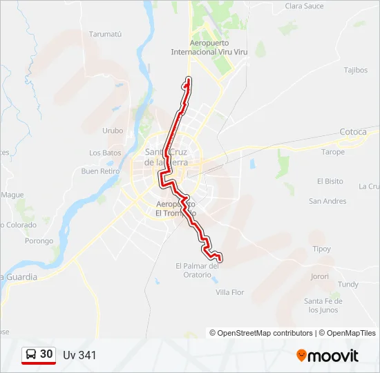 30 Bus Line Map