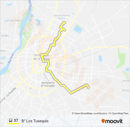 37 Bus Line Map