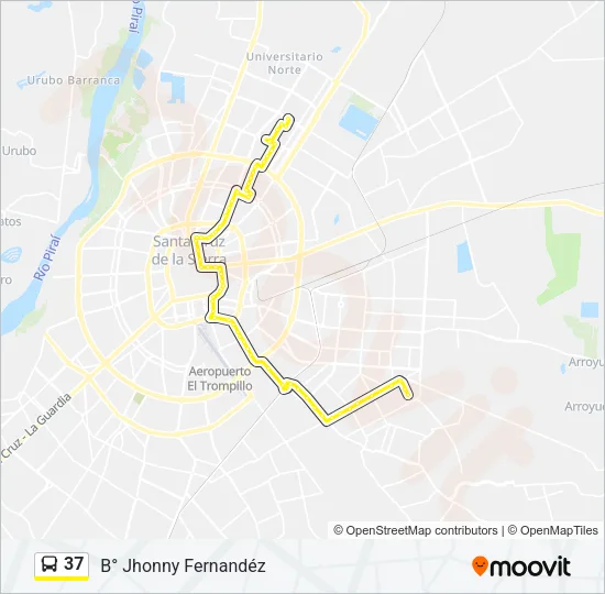 37 Bus Line Map