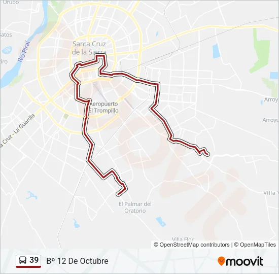 39 Bus Line Map