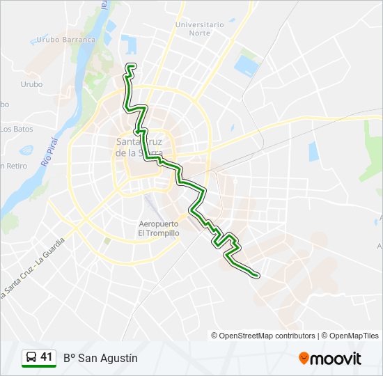 Mapa de 41 de autobús