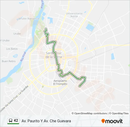 42 Bus Line Map