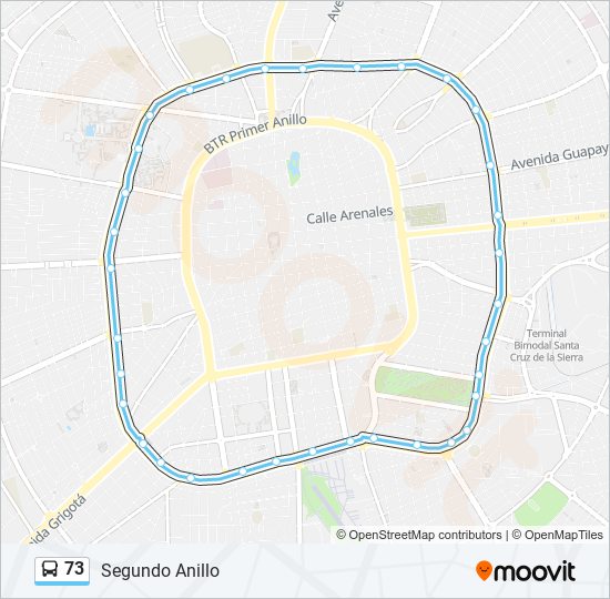 73 bus Line Map