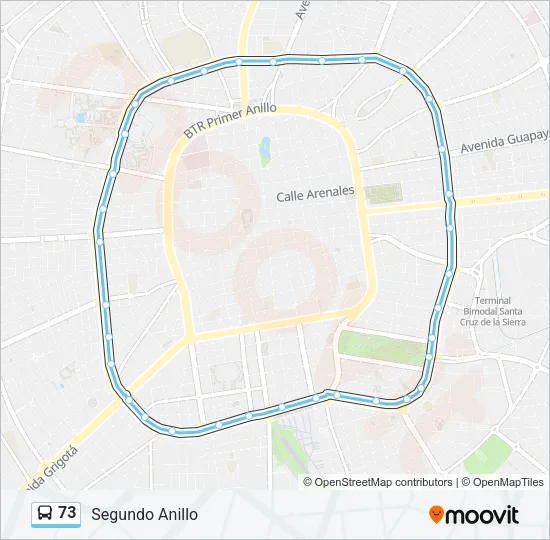 73 Bus Line Map