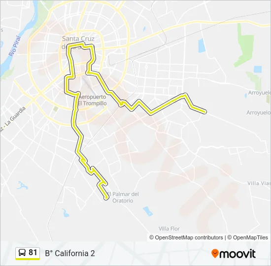 81 Bus Line Map