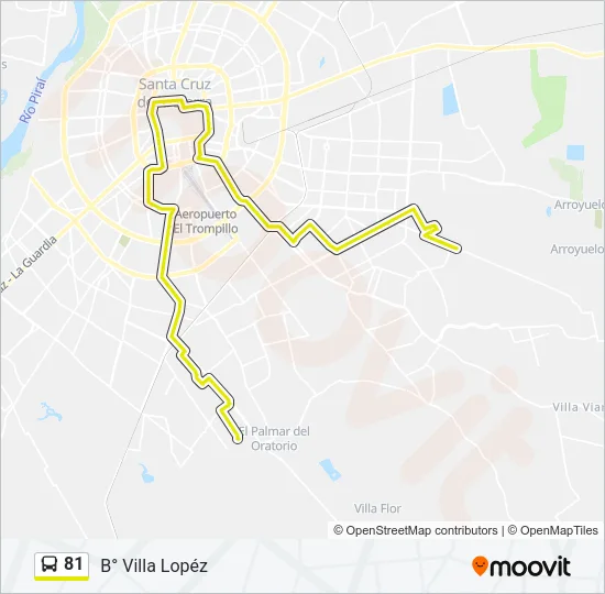 81 Bus Line Map