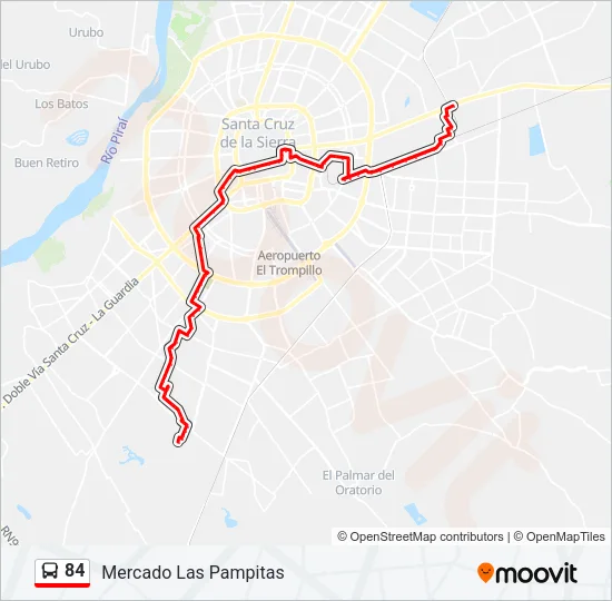 84 Bus Line Map