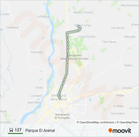 127 Bus Line Map