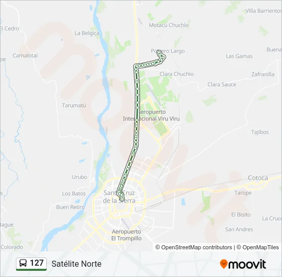 127 Bus Line Map