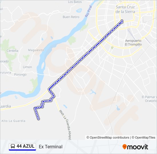 44 azul Route Schedules Stops Maps Ex Terminal Updated