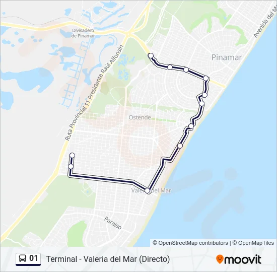 01 Bus Line Map