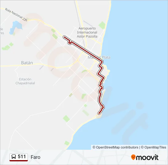 511 Bus Line Map