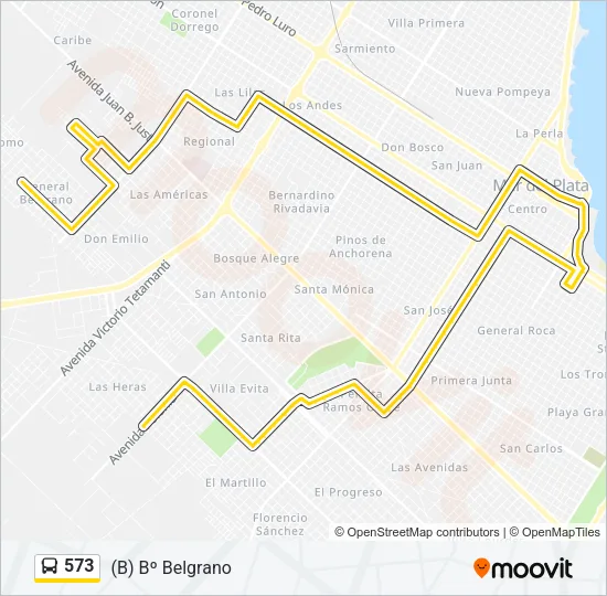 573 Bus Line Map