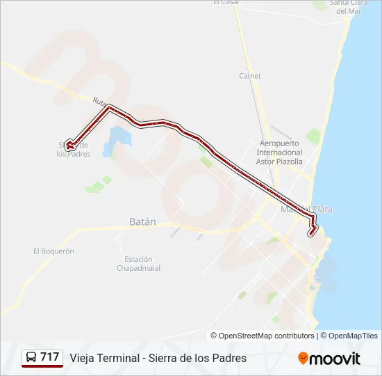 717 Bus Line Map