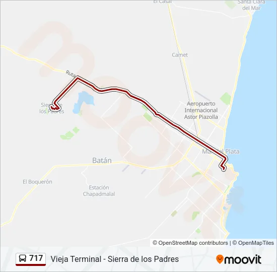 717 Bus Line Map
