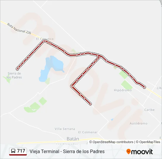 717 Bus Line Map