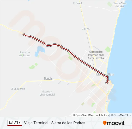 717 Bus Line Map