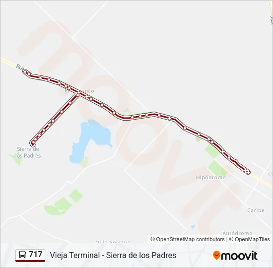 717 Bus Line Map