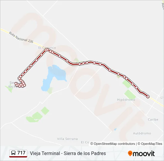717 Bus Line Map