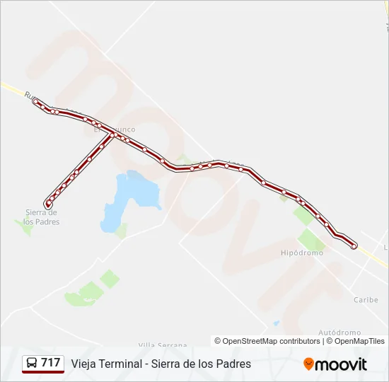 717 Bus Line Map