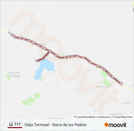 717 Bus Line Map