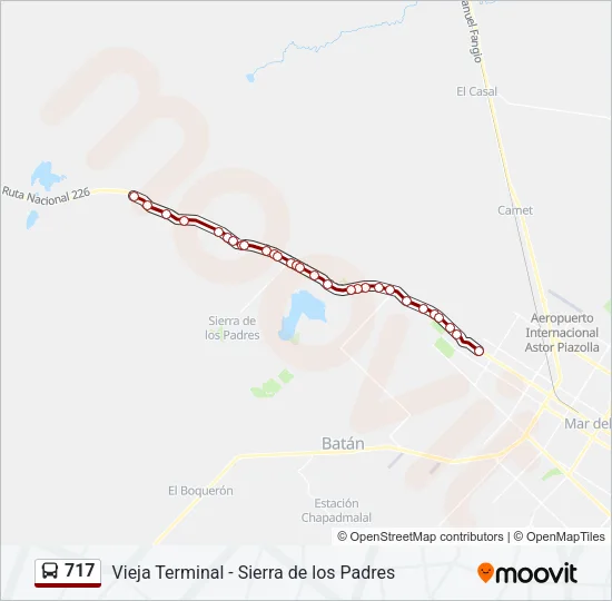 717 Bus Line Map