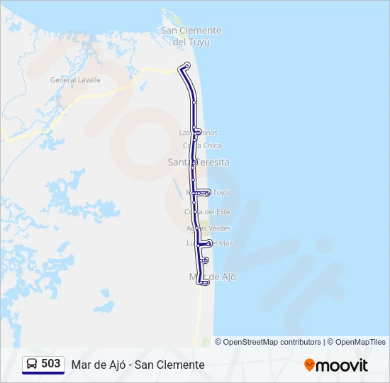 503 Bus Line Map