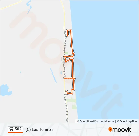 502 Bus Line Map