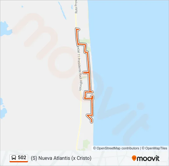 502 Bus Line Map