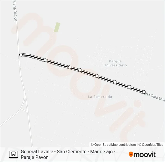 TRANSPORTE MUNICIPAL LAVALLE Bus Line Map