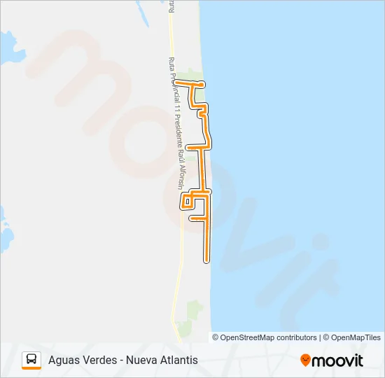 ZONA SUR Bus Line Map