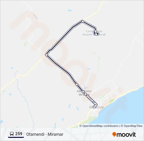 259 Bus Line Map