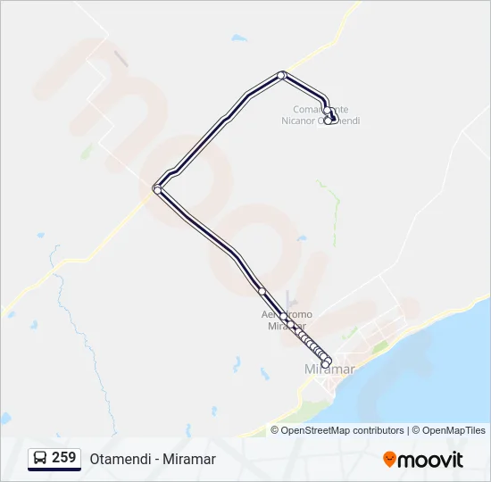 259 Bus Line Map