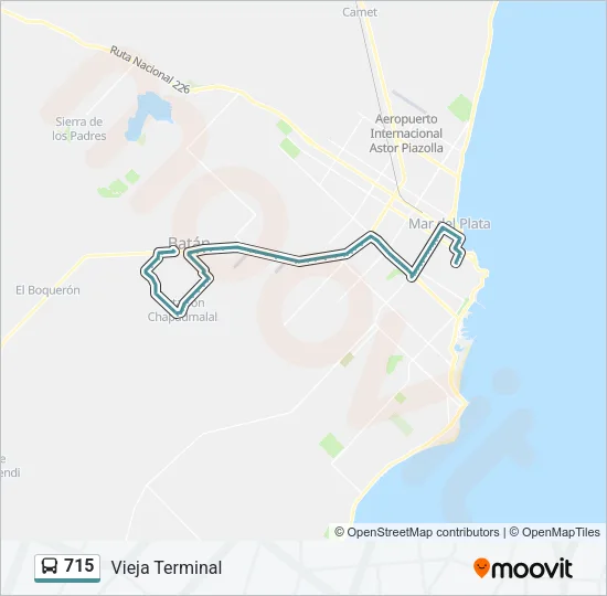 715 Bus Line Map