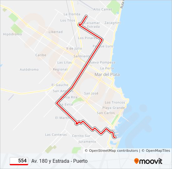 554 Route Schedules Stops Maps Puerto Updated 