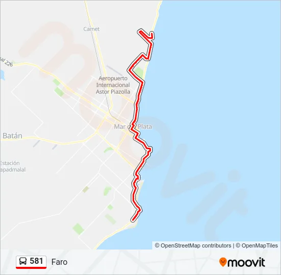 581 Bus Line Map