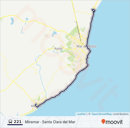 Ruta Horarios Paradas Y Mapas Santa Clara Del Mar