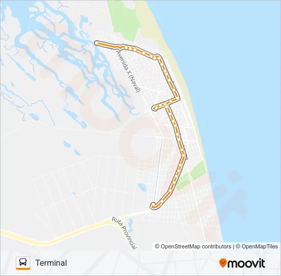 ZONA NORTE Bus Line Map